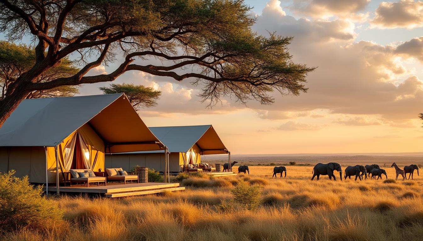 découvrez comment l'intégration harmonieuse des tentes dans la savane africaine sublime l'expérience unique d'un lodge safari, alliant confort et authenticité au cœur de la nature.