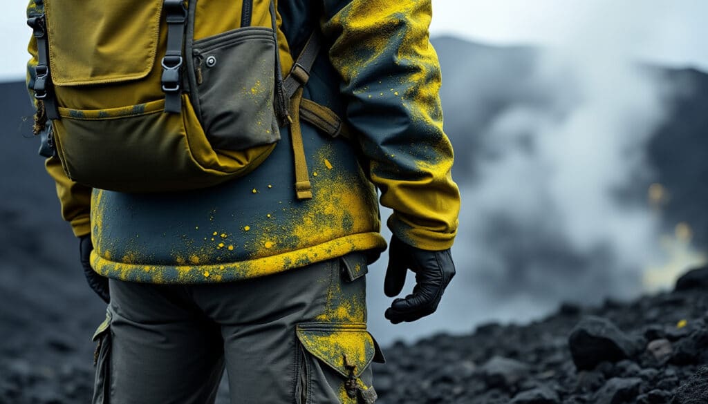 découvrez pourquoi l'odeur persistante d'acide sulfurique imprègne les vêtements après une randonnée volcanique et comment l'éliminer efficacement.