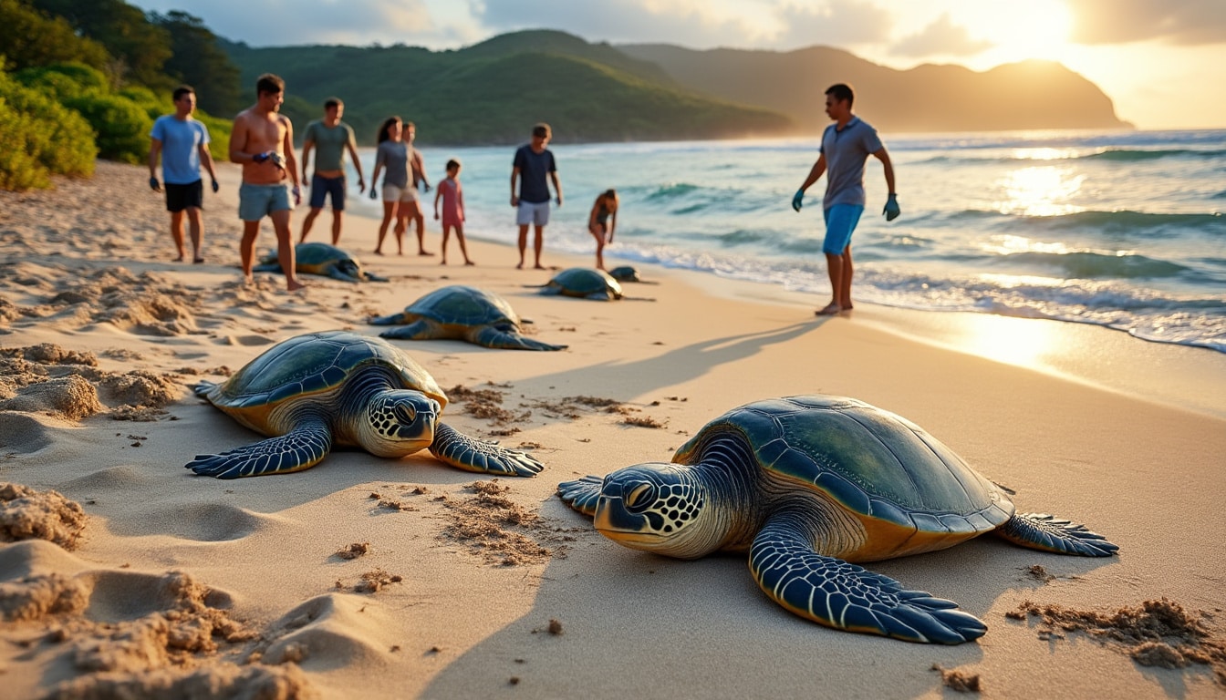 découvrez comment la dépollution des plages de nidification des tortues illustre les principes du tourisme régénératif, alliant protection de l'environnement et développement durable.