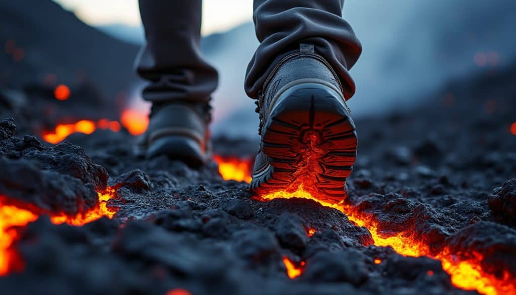 découvrez comment la lave peut détériorer les semelles de chaussures, compromettre une randonnée volcanique et quelles précautions prendre pour protéger vos pieds.