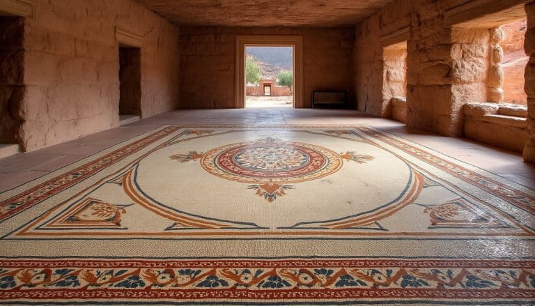 L&rsquo;observation des mosaïques byzantines préservées décore la Jordanie Petra