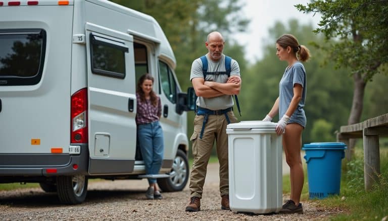 La nécessité de vider la cassette des toilettes chimiques rebute en camping-car location