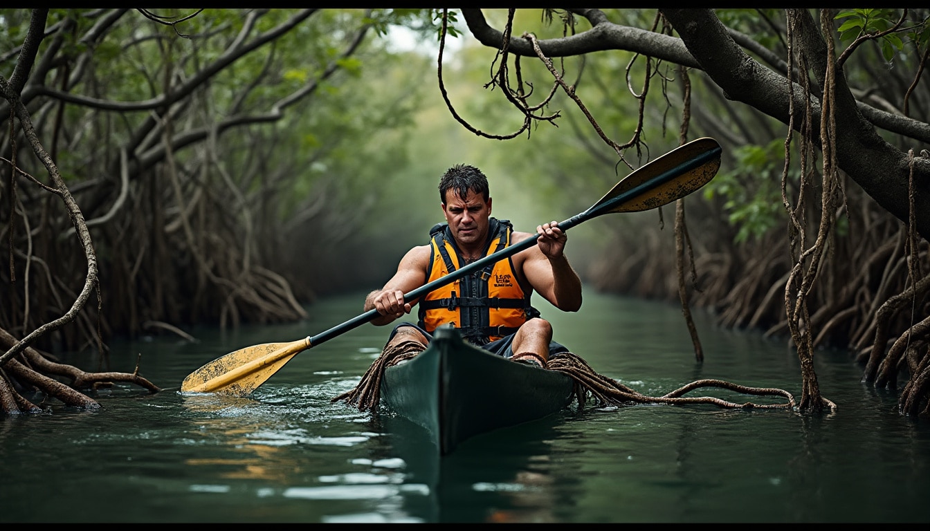 en kayak dans la mangrove, les lianes peuvent bloquer la pagaie et gâcher la sortie. découvrez comment anticiper et éviter ces obstacles.