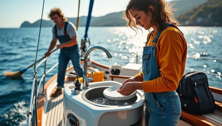 Le partage des tâches de vaisselle et de ménage paie le bateau-stop navigation