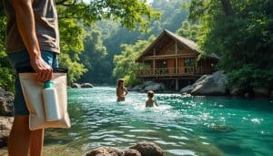 découvrez comment l’interdiction des crèmes solaires chimiques dans les rivières protège la biodiversité et préserve l’écolodge en forêt.